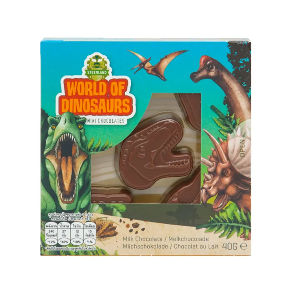 Socola Sữa Hình Hoạt Hình (Nhiều Mẫu), Mini Milk Chocolates (40g) - STEENLAND